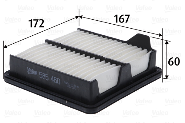 Filtro aria - 585460 VALEO